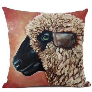 Sheep Pillow Case. Lamb. Farm Animal Ranch Borrego